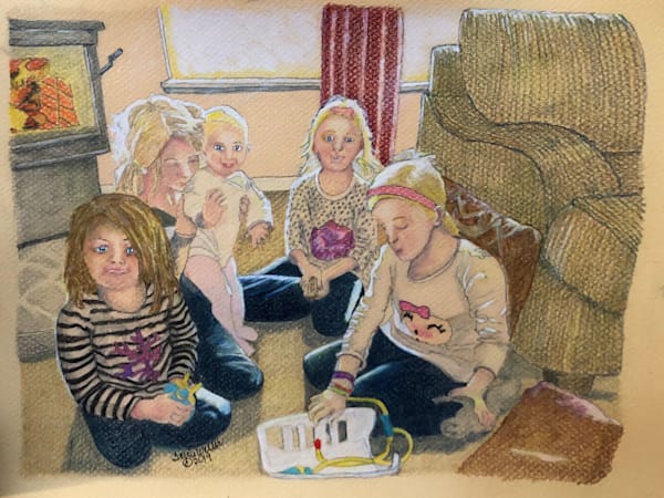 Five Little Girls Art | Fine Art by Terrie D