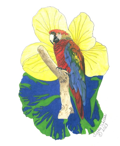 Lovely Parrot Art | Fine Art by Terrie D