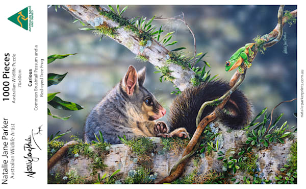 Possum and Frog Jigsaw Puzzle | 1000-Piece "Curious"