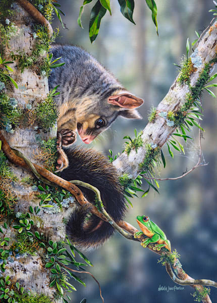 Possum and Frog Jigsaw Puzzle | 1000-Piece "Curious"