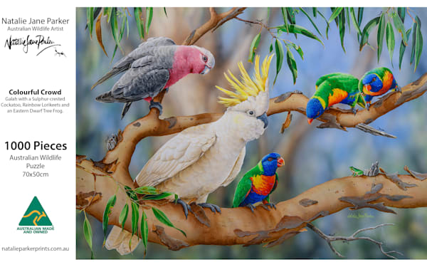 Australian Bird Jigsaw Puzzle | 1000-Piece "Colourful Crowd"