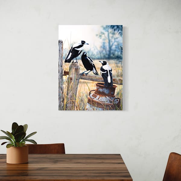Country Lifestyle – Australian Magpie Art Print | Natalie Jane Parker