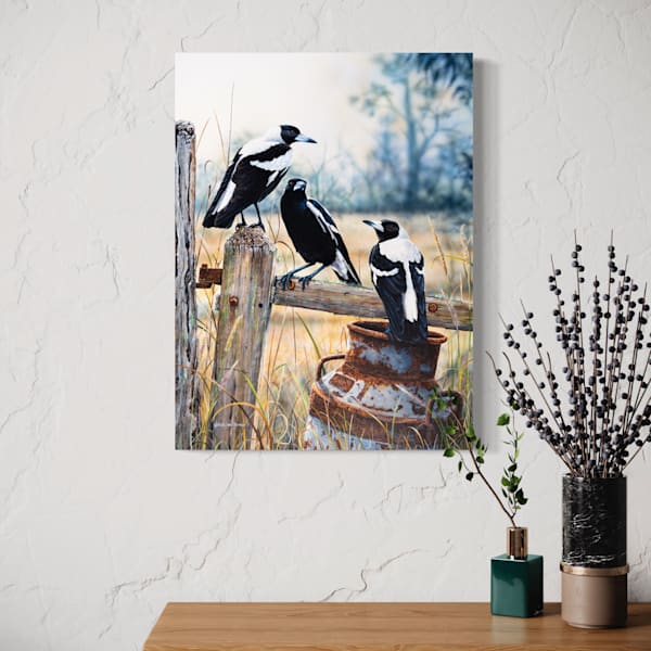 Country Lifestyle – Australian Magpie Art Print | Natalie Jane Parker