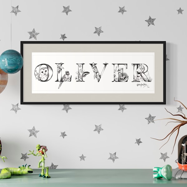 Aussie Alphabet Art   Hand Drawn Flora and Fauna Alphabet