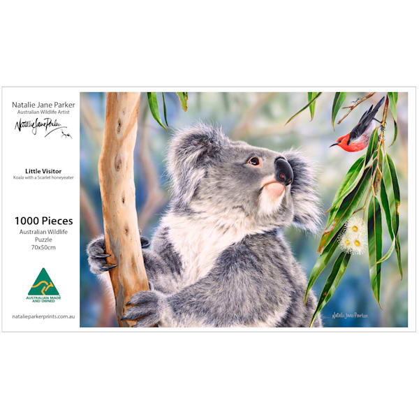 Koala and Honeyeater Jigsaw Puzzle | 1000-Piece "Little Visitor"