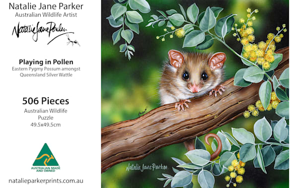 Playing in Pollen – Eastern Pygmy Possum | 506-Piece Puzzle