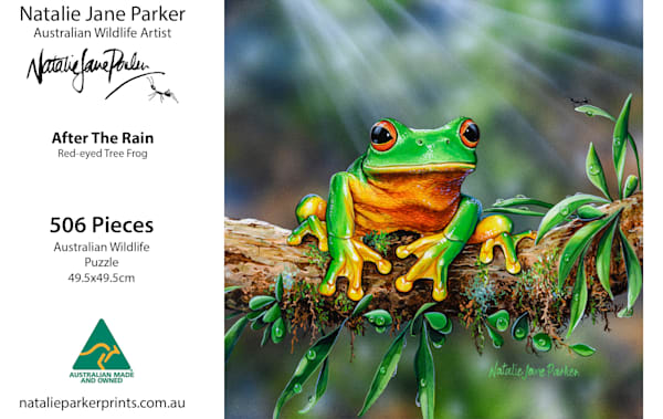 After the Rain – Red-eyed Tree Frog | 506-Piece Puzzle