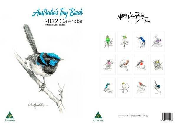 Australia's Tiny Birds - Sketches (with a splash of colour) 2022 Calendar