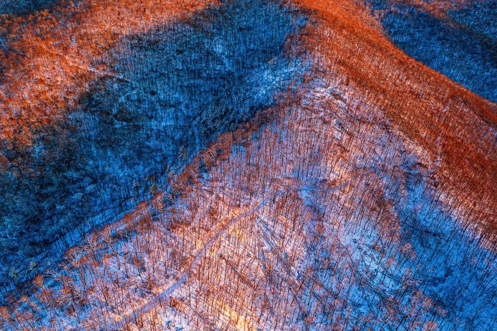 Orange And Blue Photography Art | Stan Sutrich Photography