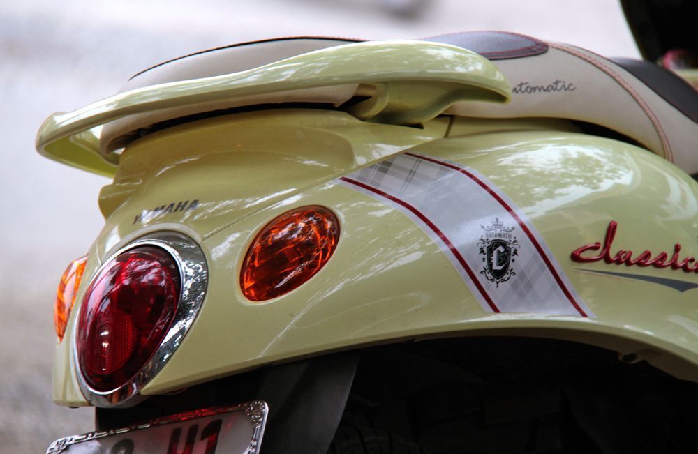 Yamaha Classic Tail Light Photography Art | Images by Simon