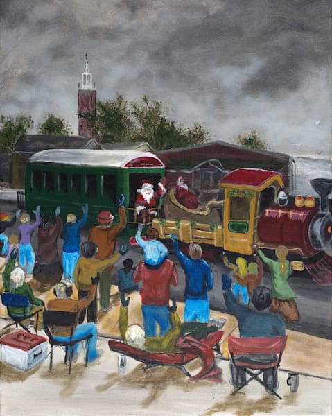 Hometown Santa Parade Art | His Touch Art