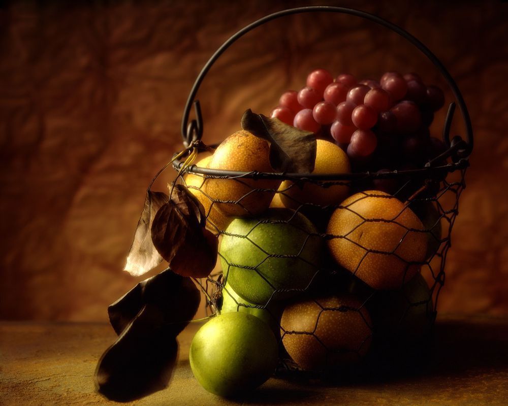 Basket Of Fruit Photography Art | LAM Images