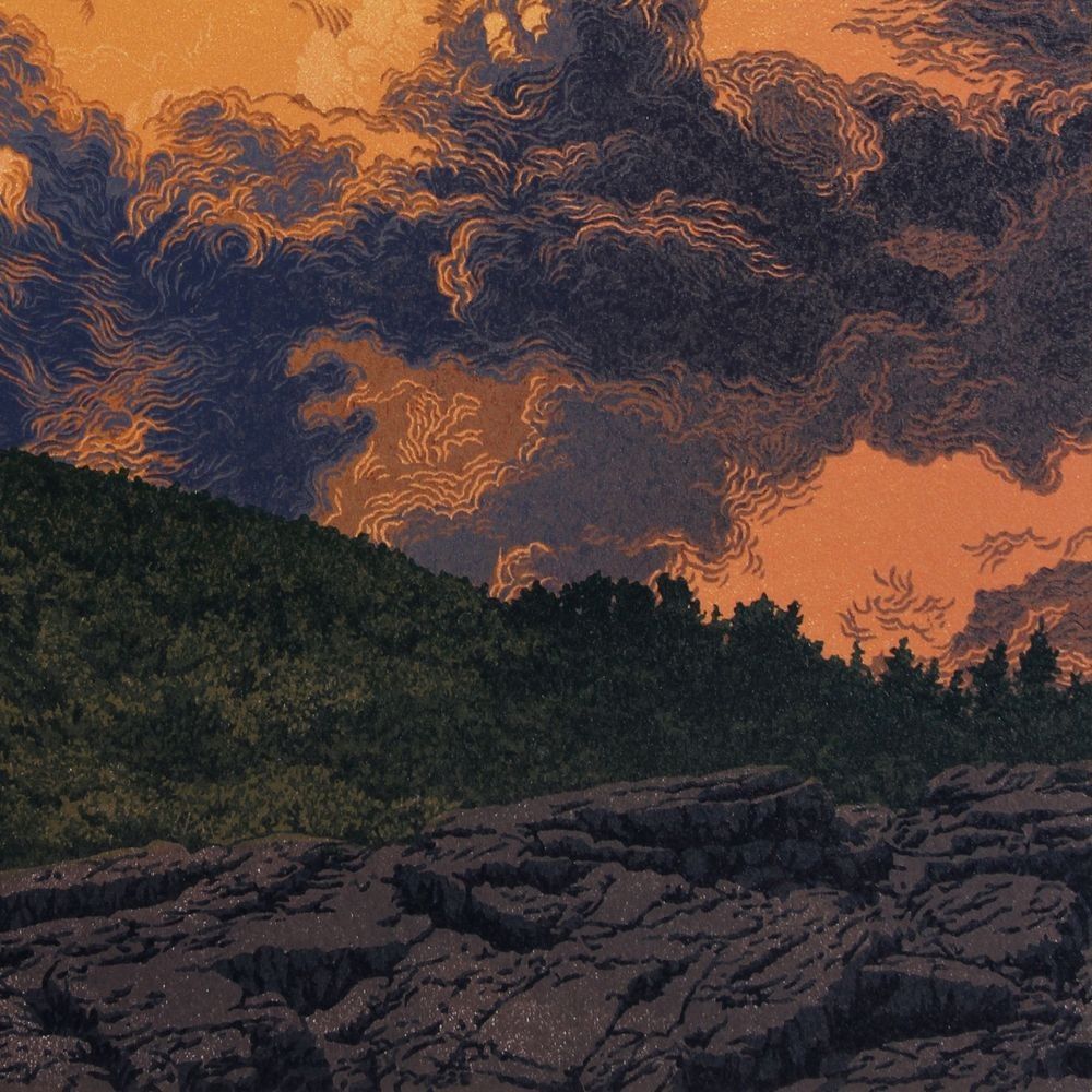 Last Light is a linocut print by William H. Hays