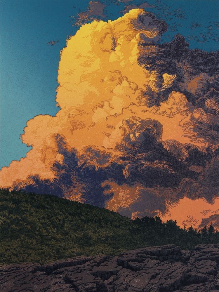 【バイロン・バードサル】額装版画『LAST LIGHT AT KINCAID』 MDAwMDAwMDAwMDAw7QGraePd6CACeh