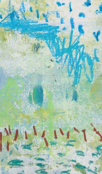 Where the Light Reflected - Abstract Acrylic Pastel Artwork