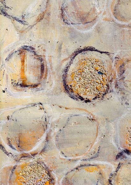 Traces in Sand 1 - Abstract Beach Nature-Inspired Artwork