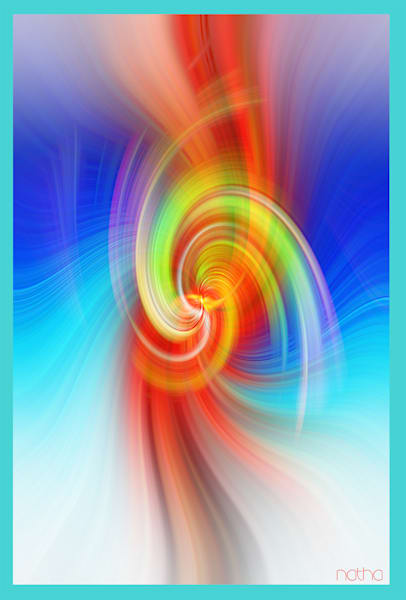 Cream Green Dance of Colors