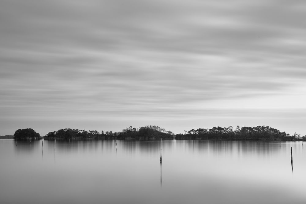 Stakes in Sea - Matsushima