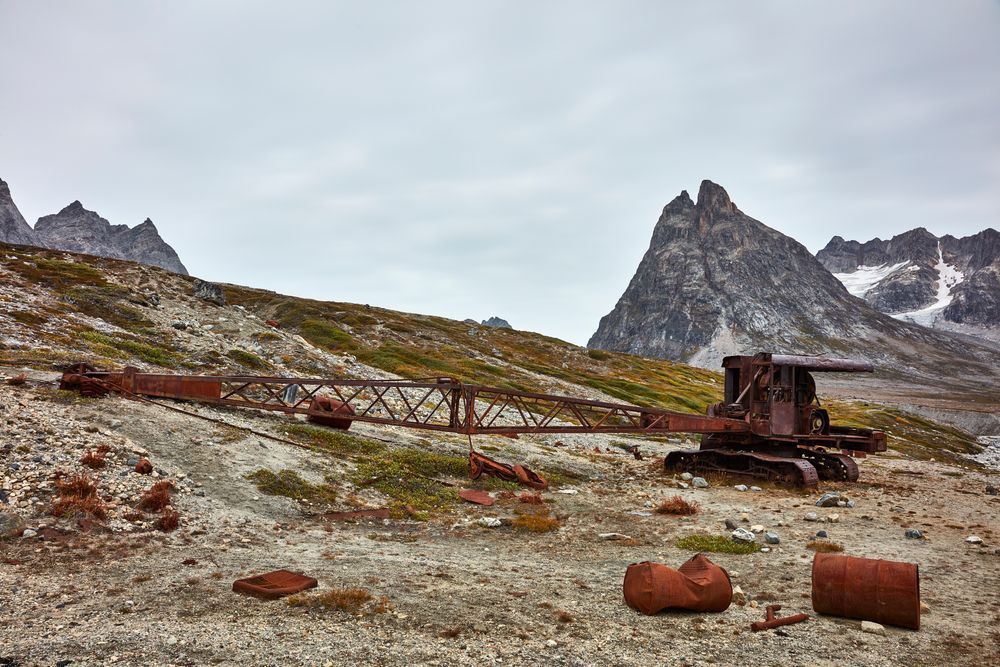 Abandoned Crane at Bluie East Two