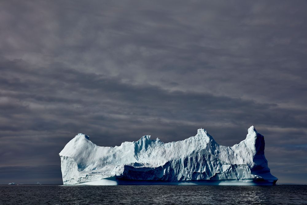 Iceberg with Heavy Sky