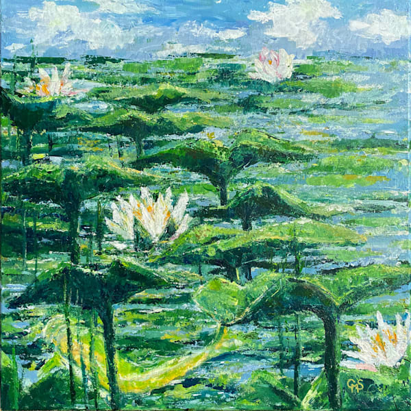Fish In Watelillis Art | Caroline Salmon Art
