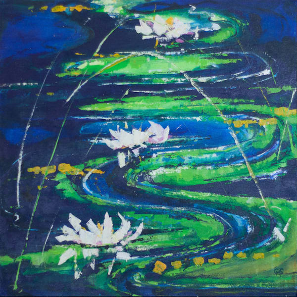 Waterlillies Art | Caroline Salmon Art