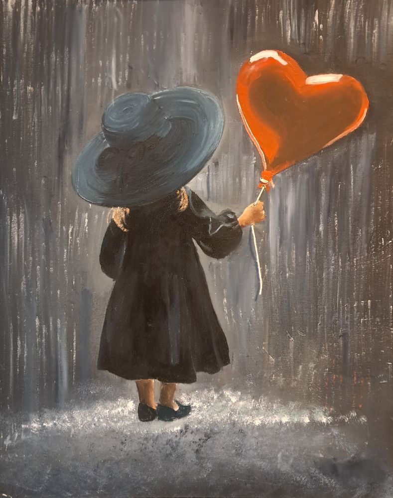 A Heart In The Rain: A Whimsical Journey Art | NorthorpeArt