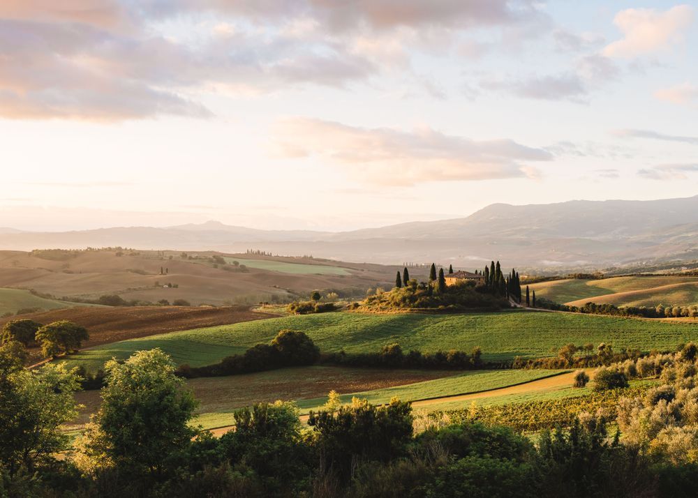 Tuscan Morning Light – Pienza Italy Fine Art Landscape Photograph
