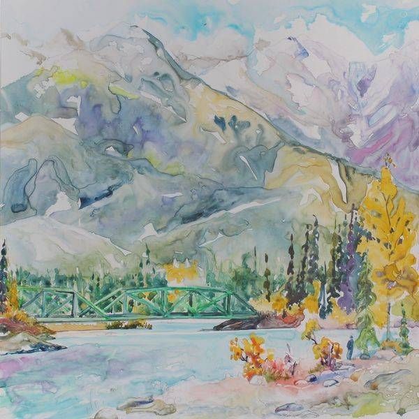 Bridge over Snaring art reproduction by Karen Bishop