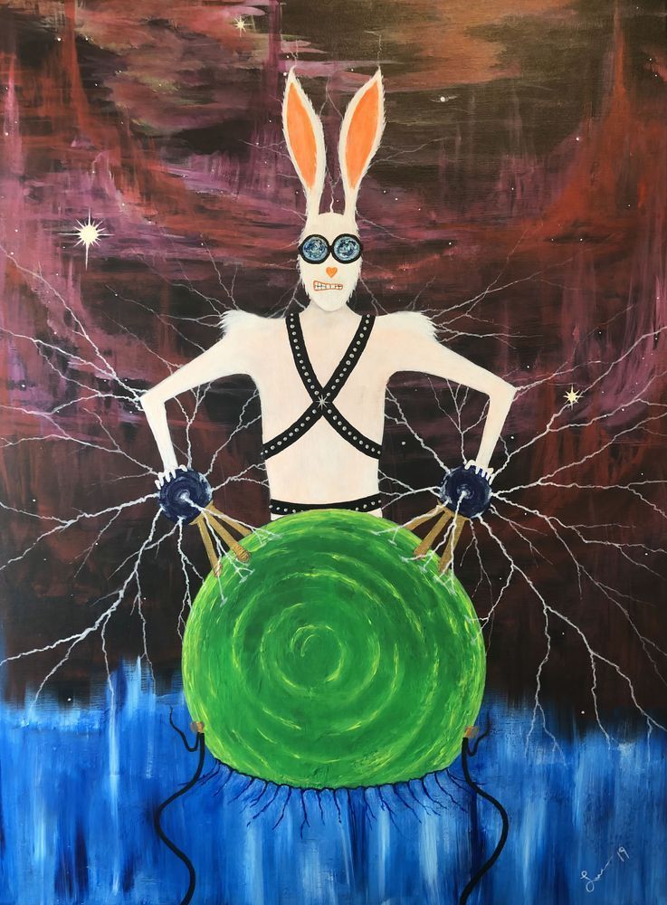 Spacebunny Recharge Art | Lucas Fine Arts 