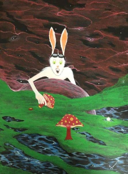 Space Bunny 1st Edition Art | Lucas Fine Arts 
