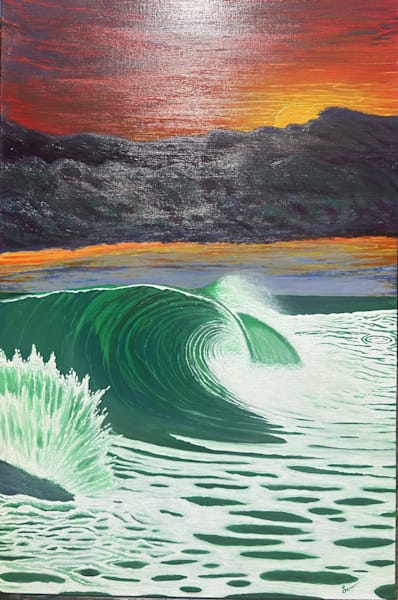 The Ocean Calls 24" X 36" Acrylic On Canvas | Lucas Fine Arts 