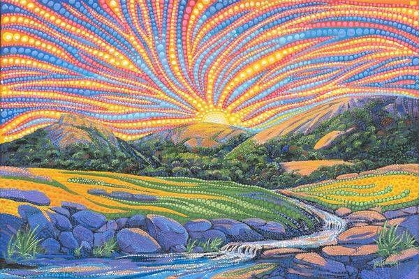 Sacred Land Fabric Panel 40" X 27" | Ira Kennedy