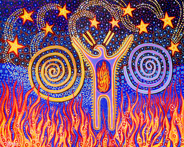 Between Two Fires Art | Ira Kennedy
