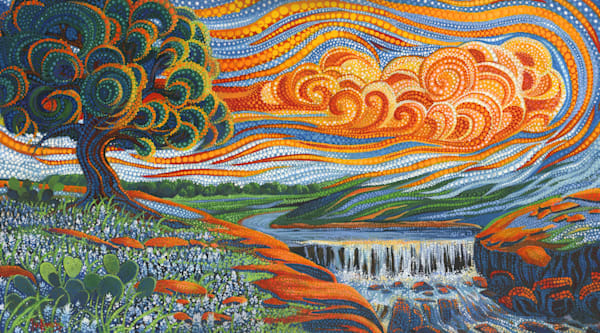 Red Sky Dreamscape Art | Ira Kennedy