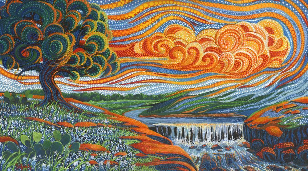 Red Sky Dreamscape Art | Ira Kennedy