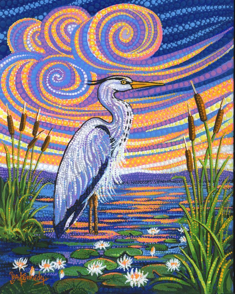Heron Dawn Art | Ira Kennedy