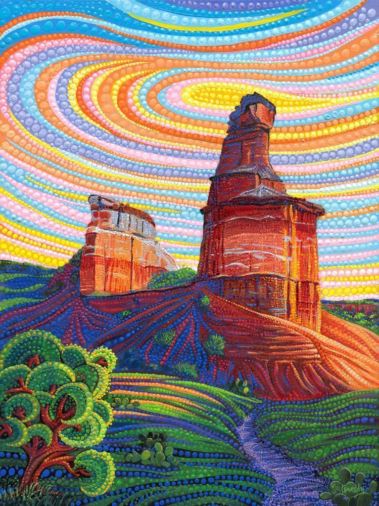 Lighthouse At Palo Duro Canyon Art | Ira Kennedy