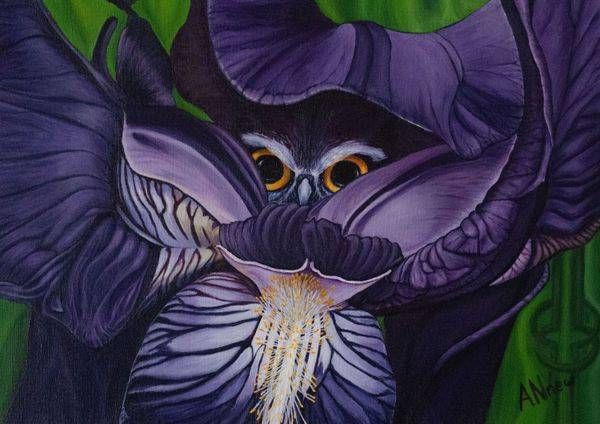 Wisdom Within Purple Iris | ANnew Art