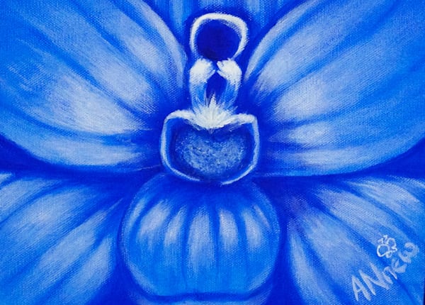 Trust & Tranquility Ultramarine Monochrome | ANnew Art