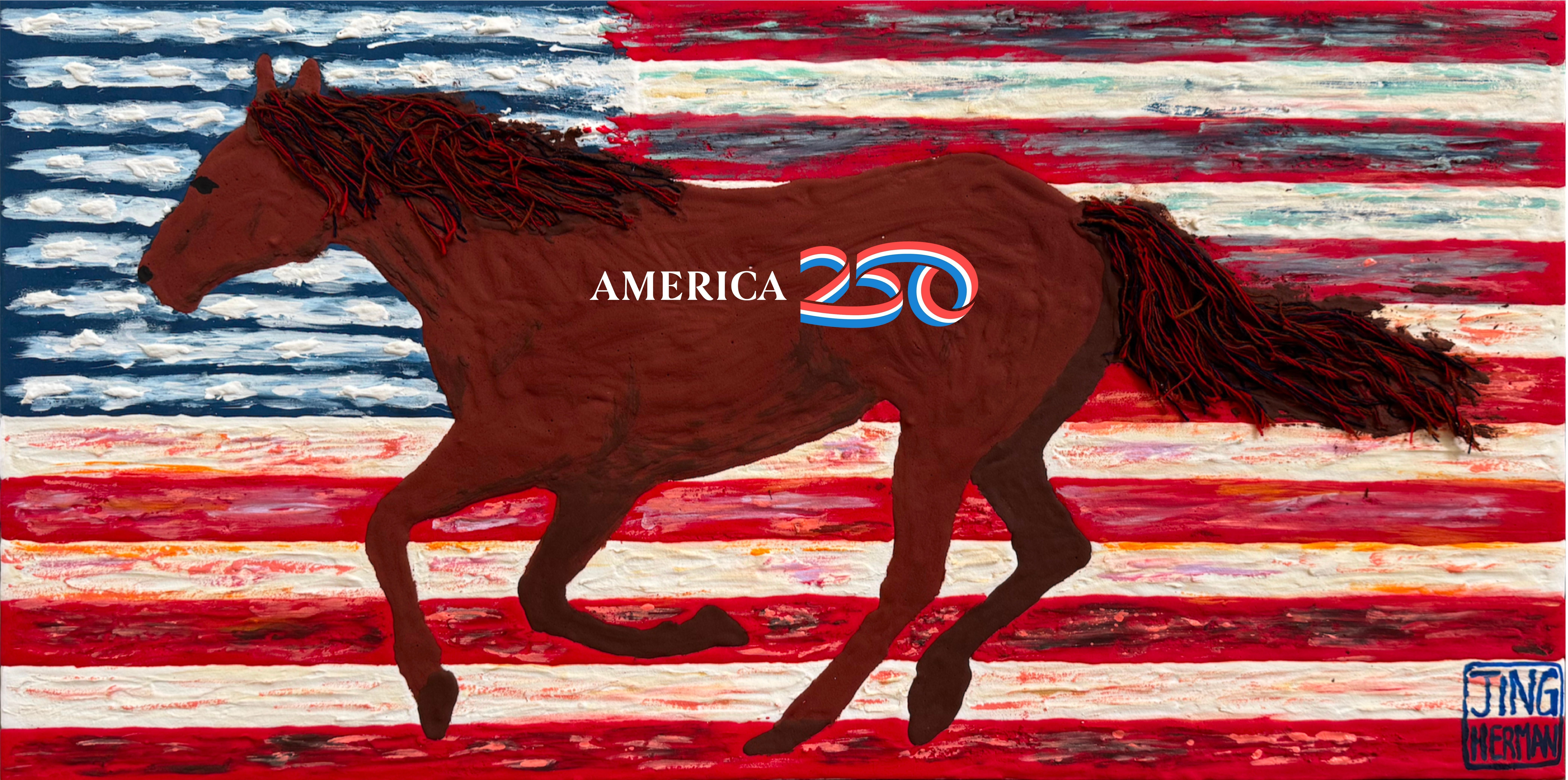 
        <div class='title'>
          Year of the Fire Horse photo with America250 logo
        </div>
       