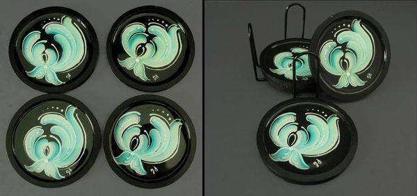 Teal Coaster Set