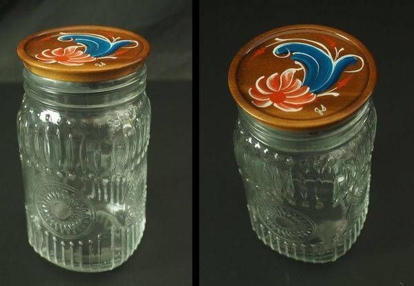 Tall Jar with Lid 01