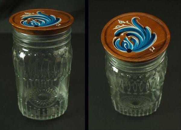 Tall Jar with Lid 02
