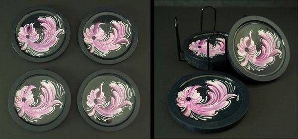 Purple Coaster Set