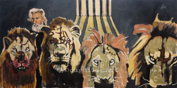 Daniel In The Lion's Den Art | Doug Giles Art, LLC