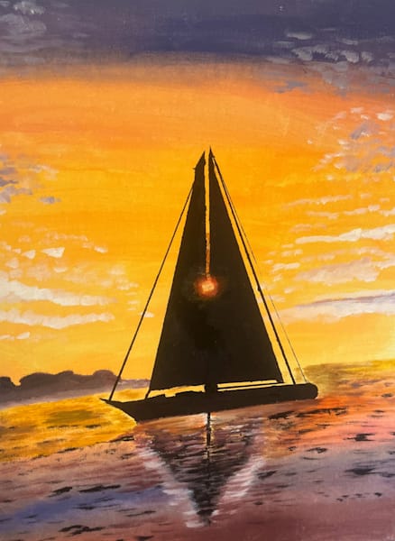 Sailing Into The Sunset Art | David Salmon Art