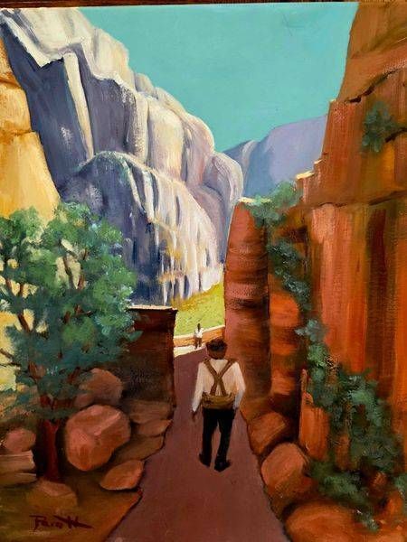 Survived Angels Landing Utah Art | Pam Holmquist Studio