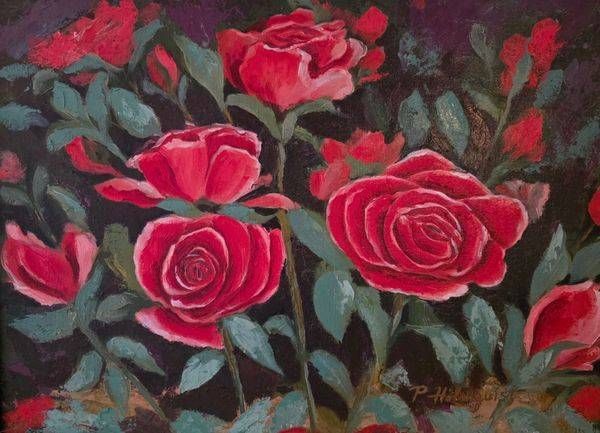 Red Rose Drama Art | Pam Holmquist Studio