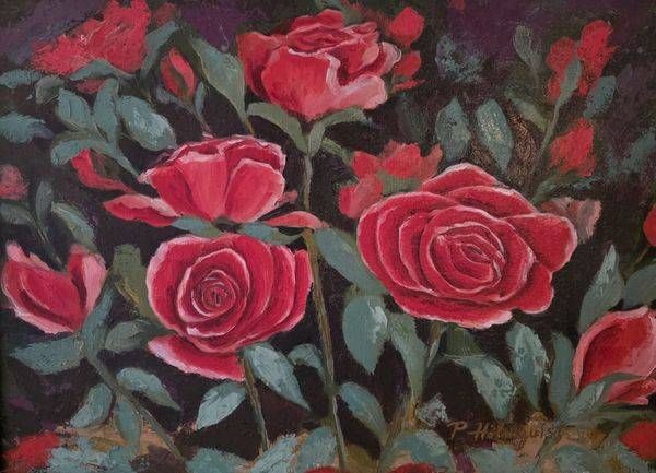 Red Rose Drama Art | Pam Holmquist Studio